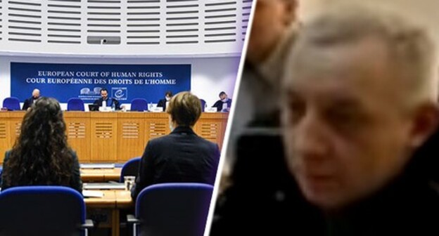 Hearing of the ECtHR, Vladimir Ivanov, the head of the Gelendjik Human Rights Centre. Photo by the press service of the European Court of Human Rights (ECtHR), screenshot of the video by Volf1959 https://www.youtube.com/watch?v=QEZ-cThTYD. Collage by the "Caucasian Knot" Hearing of the ECtHR, Vladimir Ivanov, the head of the Gelendjik Human Rights Centre. Photo by the press service of the European Court of Human Rights (ECtHR), screenshot of the video by Volf1959 https://www.youtube.com/watch?v=QEZ-cThTYD. Collage by the "Caucasian Knot"