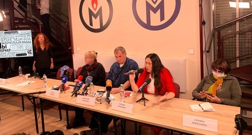Participants of the press conference. Photo by Oleg Krasnov for the "Caucasian Knot" Participants of the press conference. Photo by Oleg Krasnov for the "Caucasian Knot"