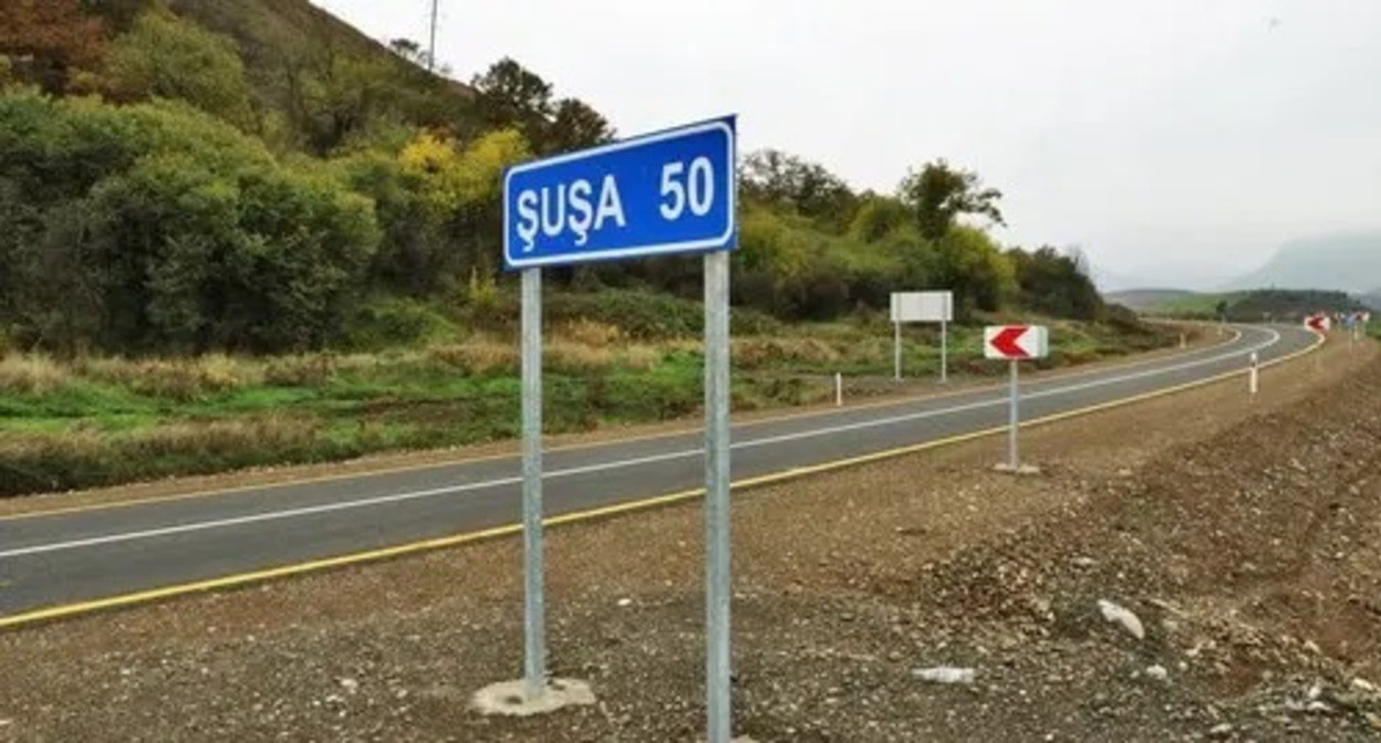 New road to Shusha. Photo: press service of the President of Azerbaijan, https://ru.president.az/articles/54040 New road to Shusha. Photo: press service of the President of Azerbaijan, https://ru.president.az/articles/54040