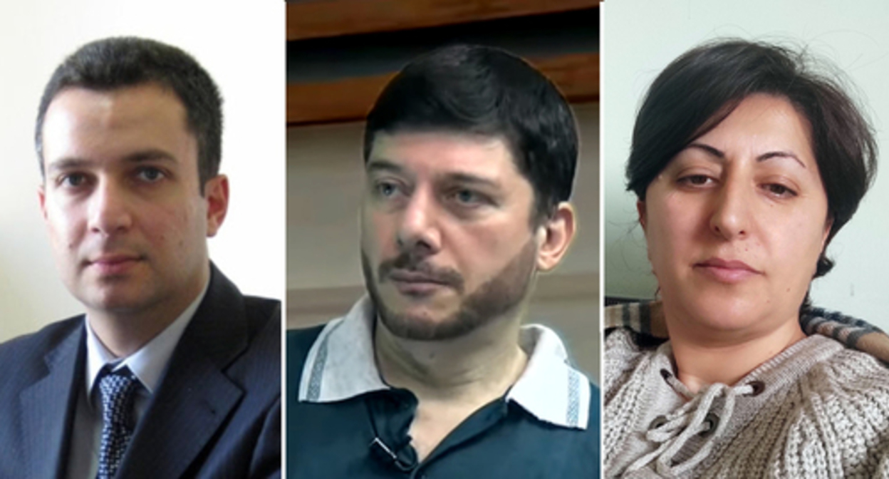 Benyamin Pogosyan, Ovsep Shurkhudyan, Naira Ayrumyan. Photo by the official newspaper of the Armenian Ministry of Defence http://www.hayzinvor.am/ru/18540.html, screenshot of the video https://www.youtube.com/watch?v=05NlPOGnC_g&t=1049s;
Noyan Tapan's personal page on Facebook Benyamin Pogosyan, Ovsep Shurkhudyan, Naira Ayrumyan. Photo by the official newspaper of the Armenian Ministry of Defence http://www.hayzinvor.am/ru/18540.html, screenshot of the video https://www.youtube.com/watch?v=05NlPOGnC_g&t=1049s;
Noyan Tapan's personal page on Facebook
