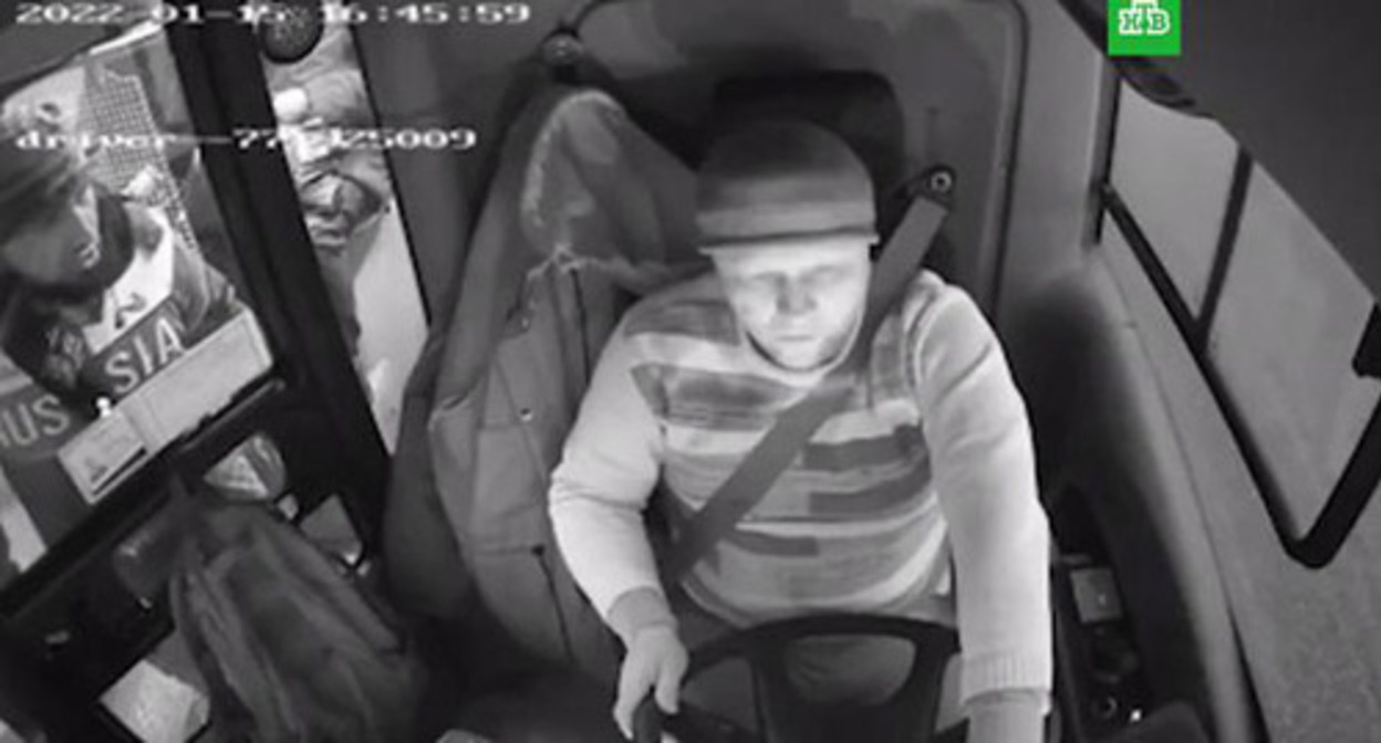 Conflict between a native of Dagestan and a Moscow bus driver. Screenshot: https://www.ntv.ru/novosti/2660405/ Conflict between a native of Dagestan and a Moscow bus driver. Screenshot: https://www.ntv.ru/novosti/2660405/