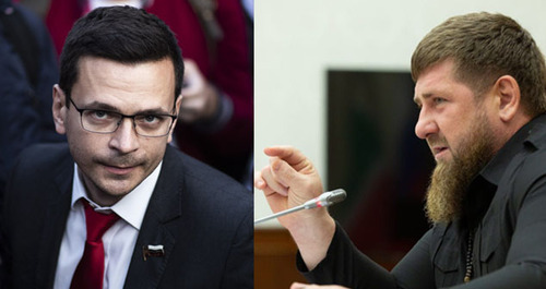 Ilya Yashin (left) and Ramzan Kadyrov. Collage made by the Caucasian Knot. Photo: Grozny-Inform, wwww.wekipedia.org Ilya Yashin (left) and Ramzan Kadyrov. Collage made by the Caucasian Knot. Photo: Grozny-Inform, wwww.wekipedia.org