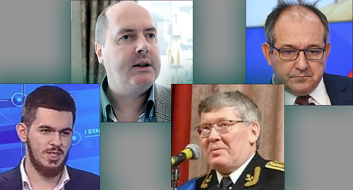 Andrei Reshetov, Sergey Zhavoronkov, Vasily Dandykin, Vladimir Evseev (from left to right). Collage by the "Caucasian Knot". Photos: https://www.youtube.com/watch?v=kjhto0c1K9g https://www.iep.ru official website of the Regional Public Organization "Bryansk Community" 24news.am Andrei Reshetov, Sergey Zhavoronkov, Vasily Dandykin, Vladimir Evseev (from left to right). Collage by the "Caucasian Knot". Photos: https://www.youtube.com/watch?v=kjhto0c1K9g https://www.iep.ru official website of the Regional Public Organization "Bryansk Community" 24news.am