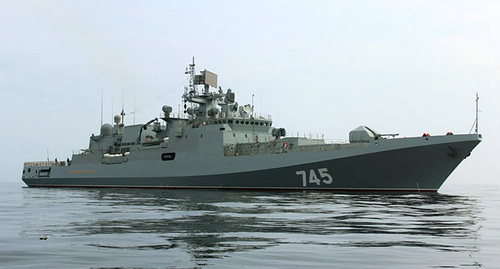 "Admiral Grigorovich" Frigate of the Black Sea Fleet in the Bosphorus Strait. Photo: press service of the Southern Military District "Admiral Grigorovich" Frigate of the Black Sea Fleet in the Bosphorus Strait. Photo: press service of the Southern Military District