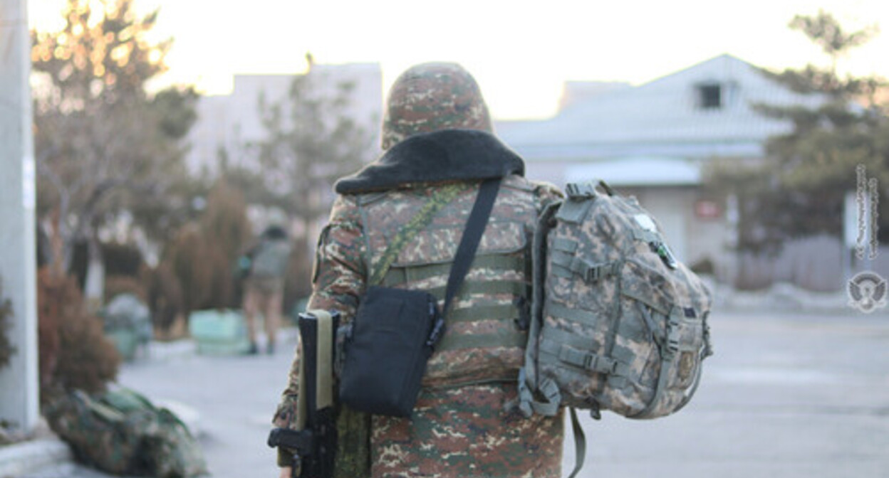 An Armenian soldier. Photo by the press service of the Ministry of Defence of Armenia https://mil.am/hy/news/10408 An Armenian soldier. Photo by the press service of the Ministry of Defence of Armenia https://mil.am/hy/news/10408