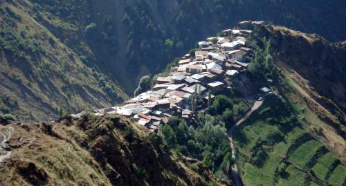 The village of Gelmets, Rutul District, Dagestan. Photo: Flash Card https://ru.wikipedia.org/wiki/Гельмец The village of Gelmets, Rutul District, Dagestan. Photo: Flash Card https://ru.wikipedia.org/wiki/Гельмец