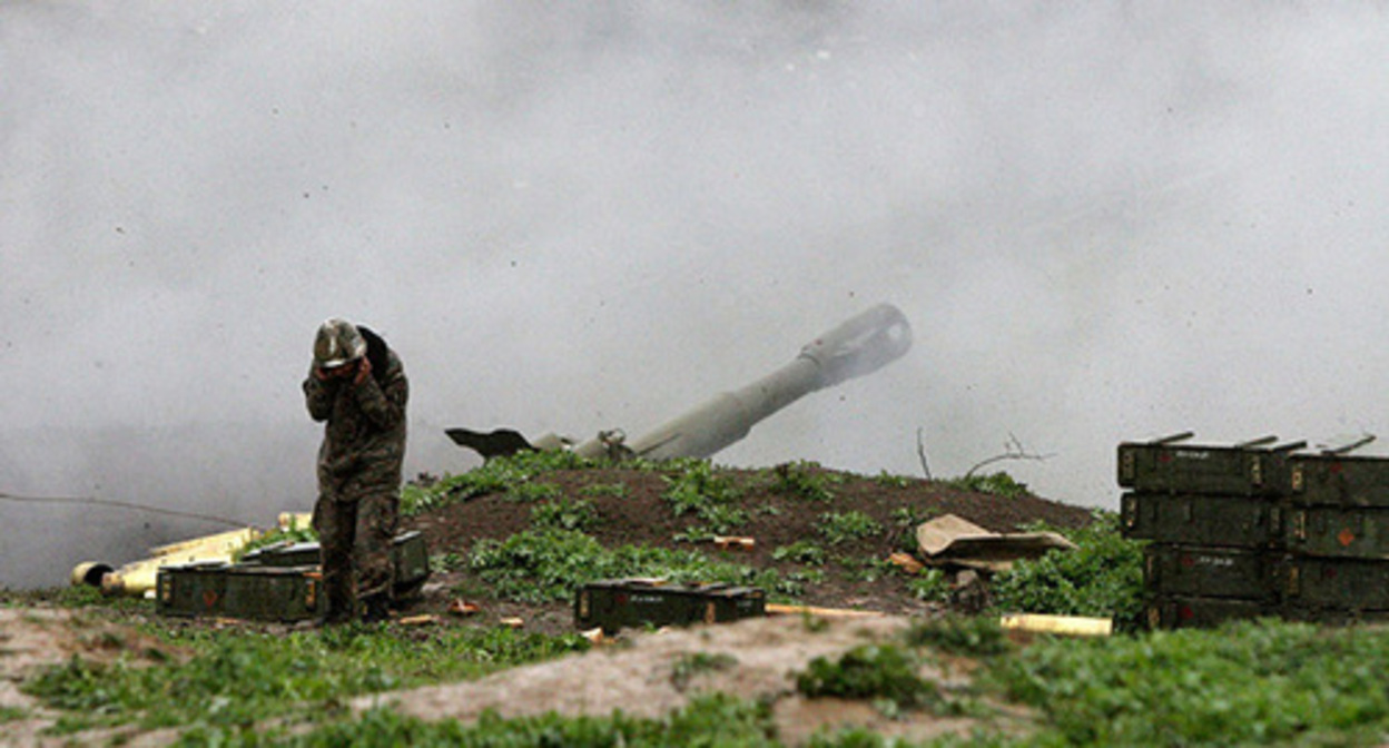 On the line of contact in Nagorno-Karabakh. Photo: https://minval.az/news/123651208 On the line of contact in Nagorno-Karabakh. Photo: https://minval.az/news/123651208