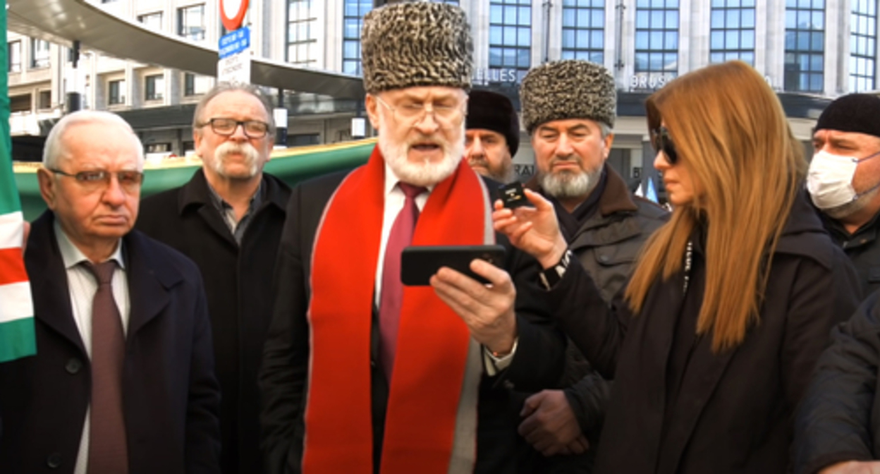 Akhmed Zakaev. Screenshot of the video by the NEP YouTube channel https://www.youtube.com/watch?v=xNyZ6fYk2ho&t=98s Akhmed Zakaev. Screenshot of the video by the NEP YouTube channel https://www.youtube.com/watch?v=xNyZ6fYk2ho&t=98s