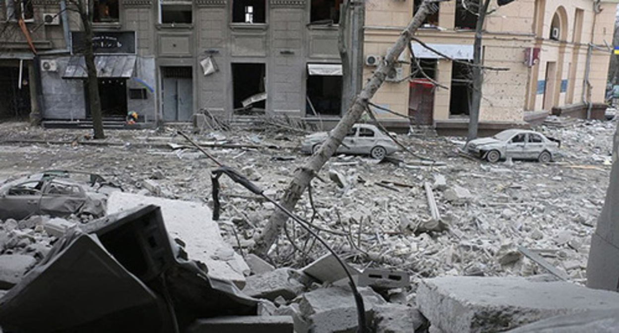 Centre of Kharkiv, March 2022. Photo: Mvs.gov.ua https://ru.wikipedia.org/ Centre of Kharkiv, March 2022. Photo: Mvs.gov.ua https://ru.wikipedia.org/