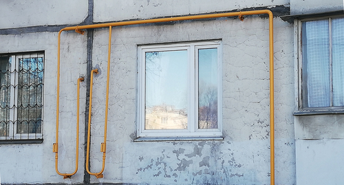 Gas distribution pipe. Photo courtesy of Nina Tumanova Gas distribution pipe. Photo courtesy of Nina Tumanova