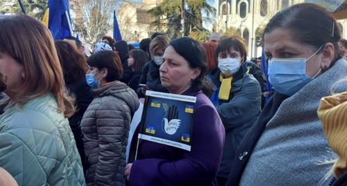 Participants of the action in Tbilisi. Photo by G. Gotua for the "Caucasian Knot" Participants of the action in Tbilisi. Photo by G. Gotua for the "Caucasian Knot"