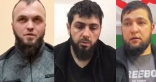 Participants of a brawl in Magas. Collage made by the Caucasian Knot; screenshot: https://t.me/fortangaorg/12252 Participants of a brawl in Magas. Collage made by the Caucasian Knot; screenshot: https://t.me/fortangaorg/12252