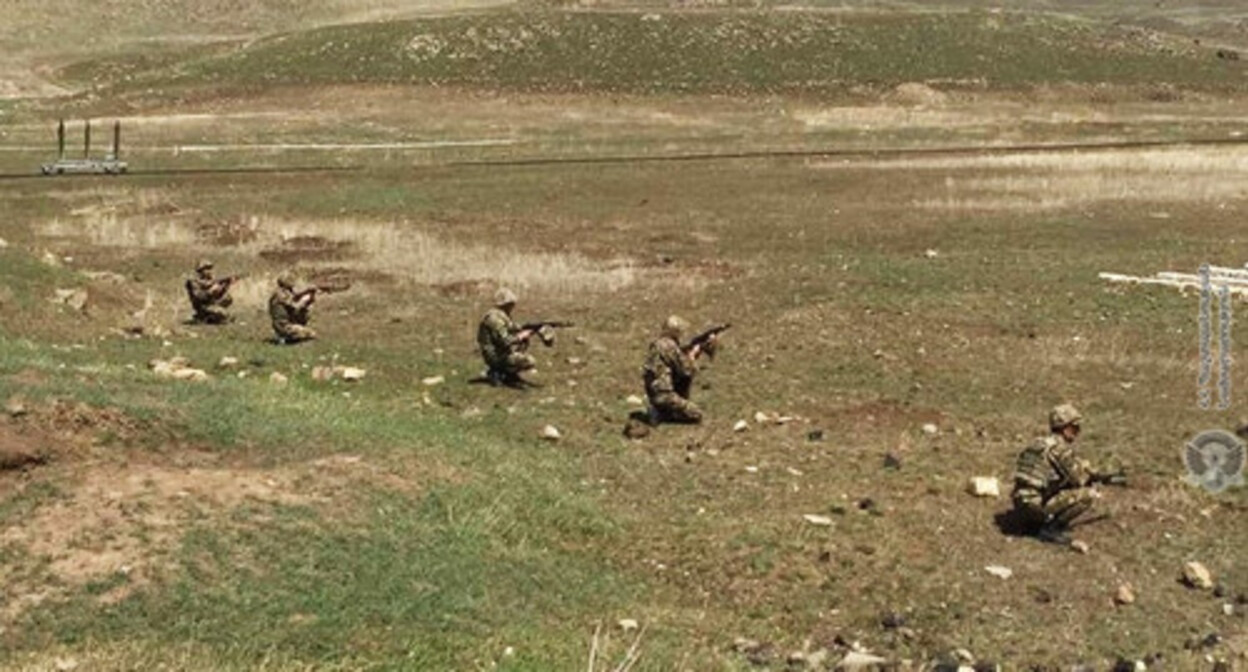 Armenian militaries hold exercises. Photo by the press service of the country's Ministry of Defence https://mil.am/ru/news/10573 Armenian militaries hold exercises. Photo by the press service of the country's Ministry of Defence https://mil.am/ru/news/10573