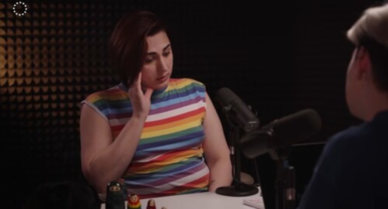 Coming out of Deniz, a native of Dagestan, a transgender woman. Screenshot of the video https://www.youtube.com/watch?v=YllZrHgfuK4 Coming out of Deniz, a native of Dagestan, a transgender woman. Screenshot of the video https://www.youtube.com/watch?v=YllZrHgfuK4