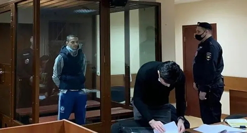 Said-Mukhammad Djumaev (on the right) in the courtroom. Photo by the press service of the Presnya District Court of Moscow Said-Mukhammad Djumaev (on the right) in the courtroom. Photo by the press service of the Presnya District Court of Moscow