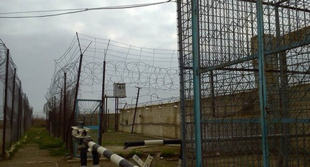 Prison. Screenshot of the video by the "Caucasian Knot" Prison. Screenshot of the video by the "Caucasian Knot"