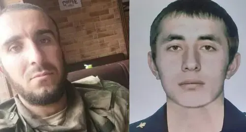 Lieutenant Mizamudin Zulfikarov and Corporal Yamudin Aslanov. Photo http://vesti-khiv.ru/news/media/2022/6/1/glava-hivskogo-rajona-yarmet-yarmetov-vyirazil-soboleznovanie-v-svyazi-s-gibelyu-zemlyakov-na-ukraine/ Lieutenant Mizamudin Zulfikarov and Corporal Yamudin Aslanov. Photo http://vesti-khiv.ru/news/media/2022/6/1/glava-hivskogo-rajona-yarmet-yarmetov-vyirazil-soboleznovanie-v-svyazi-s-gibelyu-zemlyakov-na-ukraine/