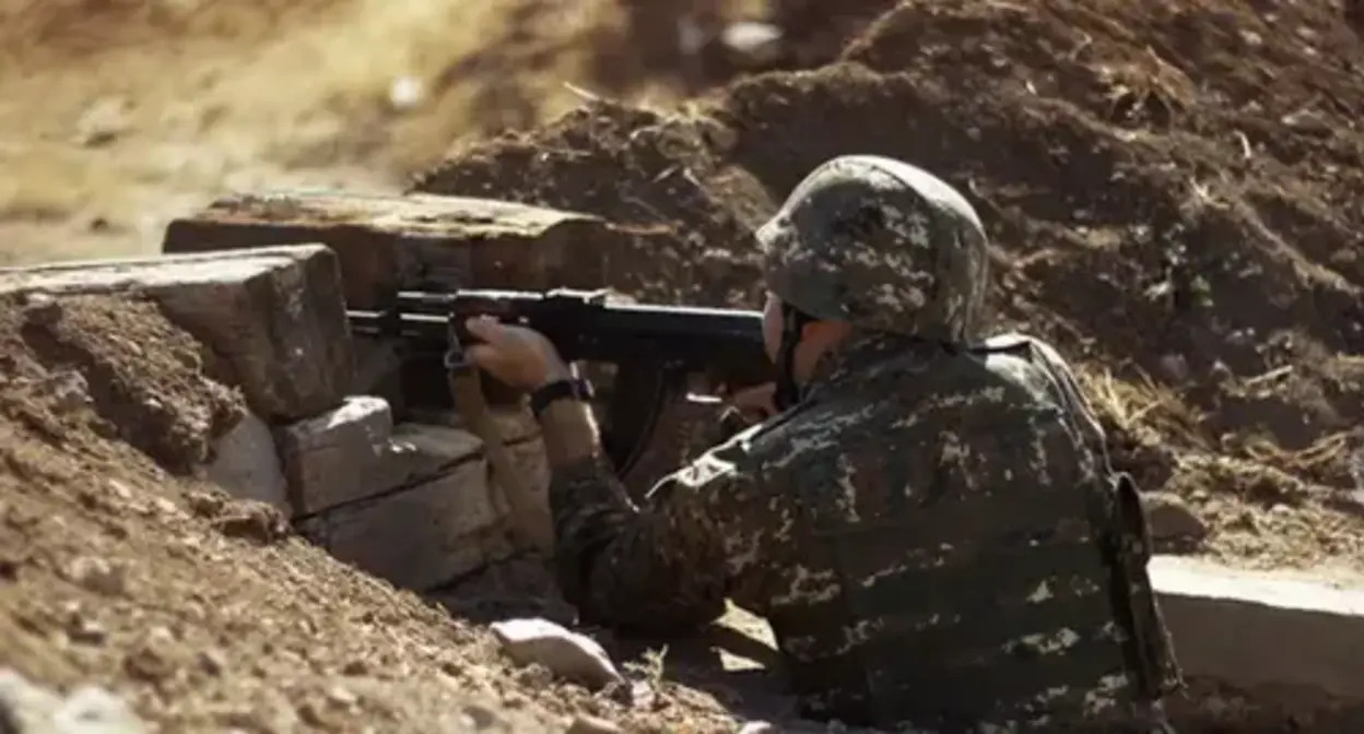 An Armenian soldier. Photo by the press service of the Armenian Ministry of Defence https://mil.am/hy/news/8733 An Armenian soldier. Photo by the press service of the Armenian Ministry of Defence https://mil.am/hy/news/8733