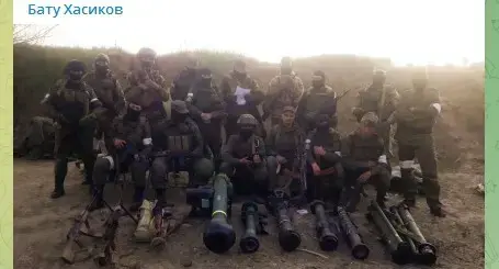 Volunteers from Kalmykia who are participating in the special operation in Ukraine. Screenshot of the post on Batu Khasikov's Telegram channel https://t.me/BatuKhasikov08/328 Volunteers from Kalmykia who are participating in the special operation in Ukraine. Screenshot of the post on Batu Khasikov's Telegram channel https://t.me/BatuKhasikov08/328