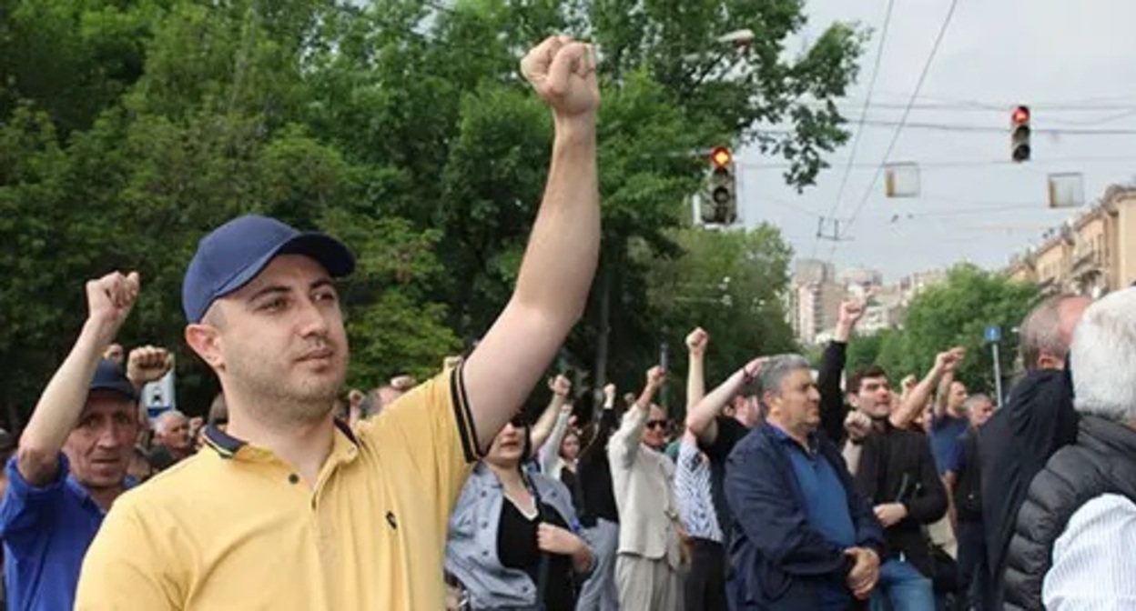 Rally in Yerevan, May 2022. Photo by Tigran Petrosyan for the Caucasian Knot Rally in Yerevan, May 2022. Photo by Tigran Petrosyan for the Caucasian Knot
