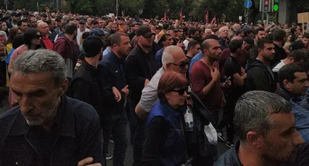 Protest rally in Yerevan, May 2022. Photo by Armine Martirosyan Protest rally in Yerevan, May 2022. Photo by Armine Martirosyan