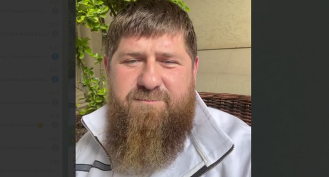 Ramzan Kadyrov. Screenshot: https://t.me/RKadyrov_95/2366 Ramzan Kadyrov. Screenshot: https://t.me/RKadyrov_95/2366