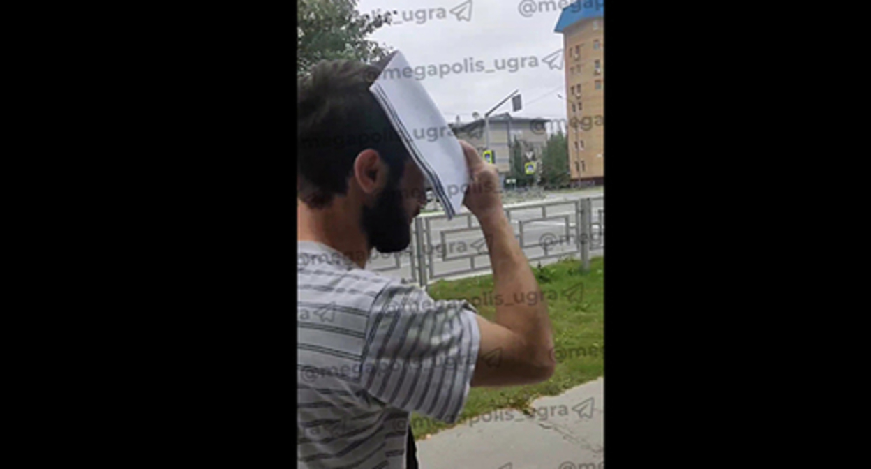 Arthur Ilyaskhanov. Screenshot of the video https://t.me/megapolis_ugra/5690 Arthur Ilyaskhanov. Screenshot of the video https://t.me/megapolis_ugra/5690
