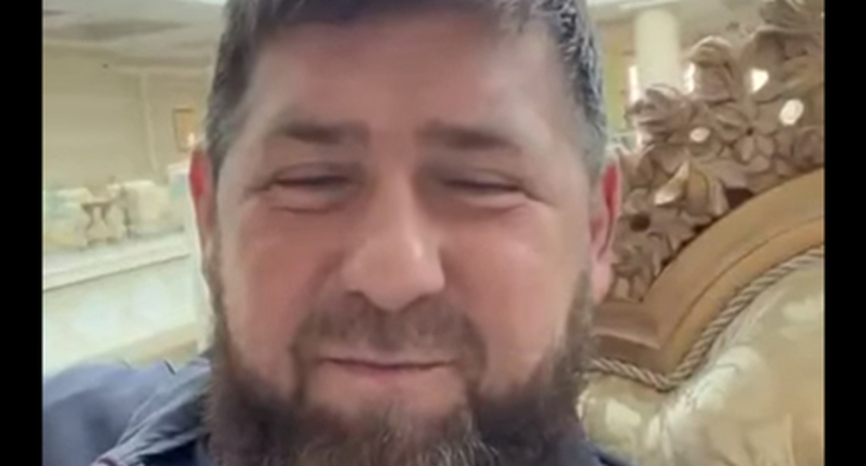 Ramzan Kadyrov. Screenshot of his video appeal about going on indefinite leave https://vk.com/kadyrov_ramzan_ahmatovich Ramzan Kadyrov. Screenshot of his video appeal about going on indefinite leave https://vk.com/kadyrov_ramzan_ahmatovich
