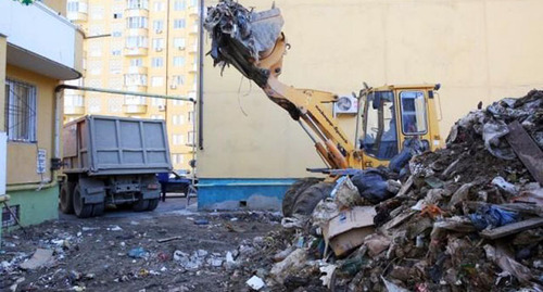 A dump in a Makhachkala. Photo by the press service of the Makhachkala Mayoralty A dump in a Makhachkala. Photo by the press service of the Makhachkala Mayoralty