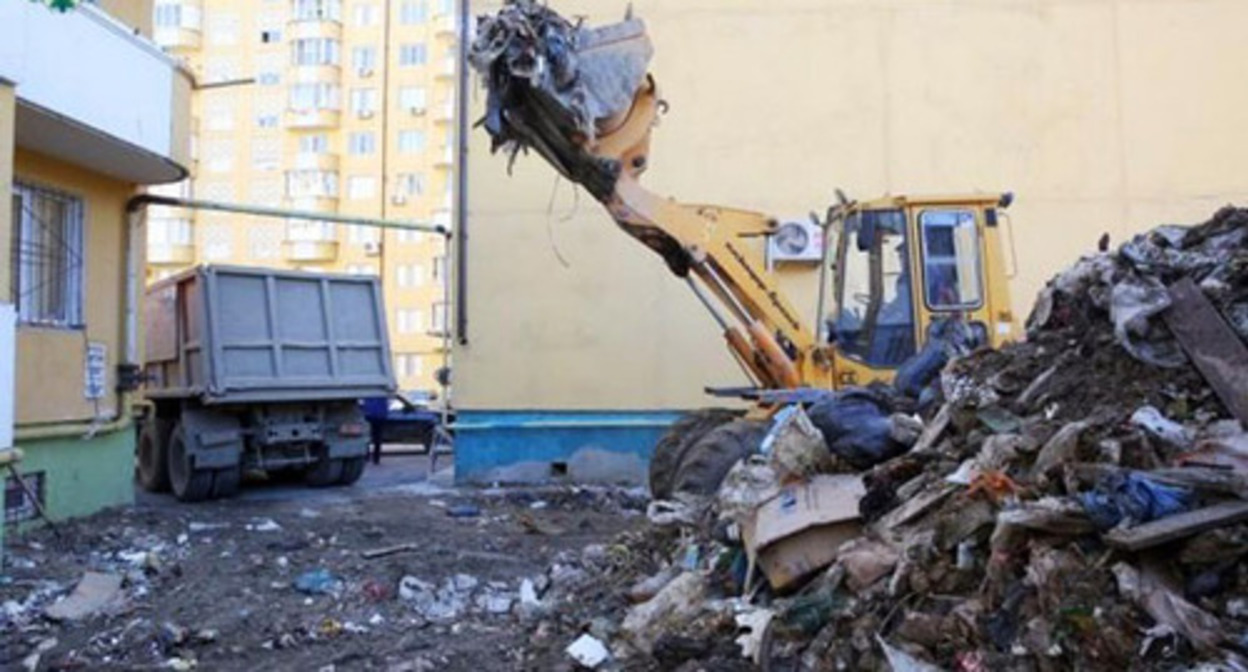 A dump in a Makhachkala. Photo by the press service of the Makhachkala Mayoralty A dump in a Makhachkala. Photo by the press service of the Makhachkala Mayoralty