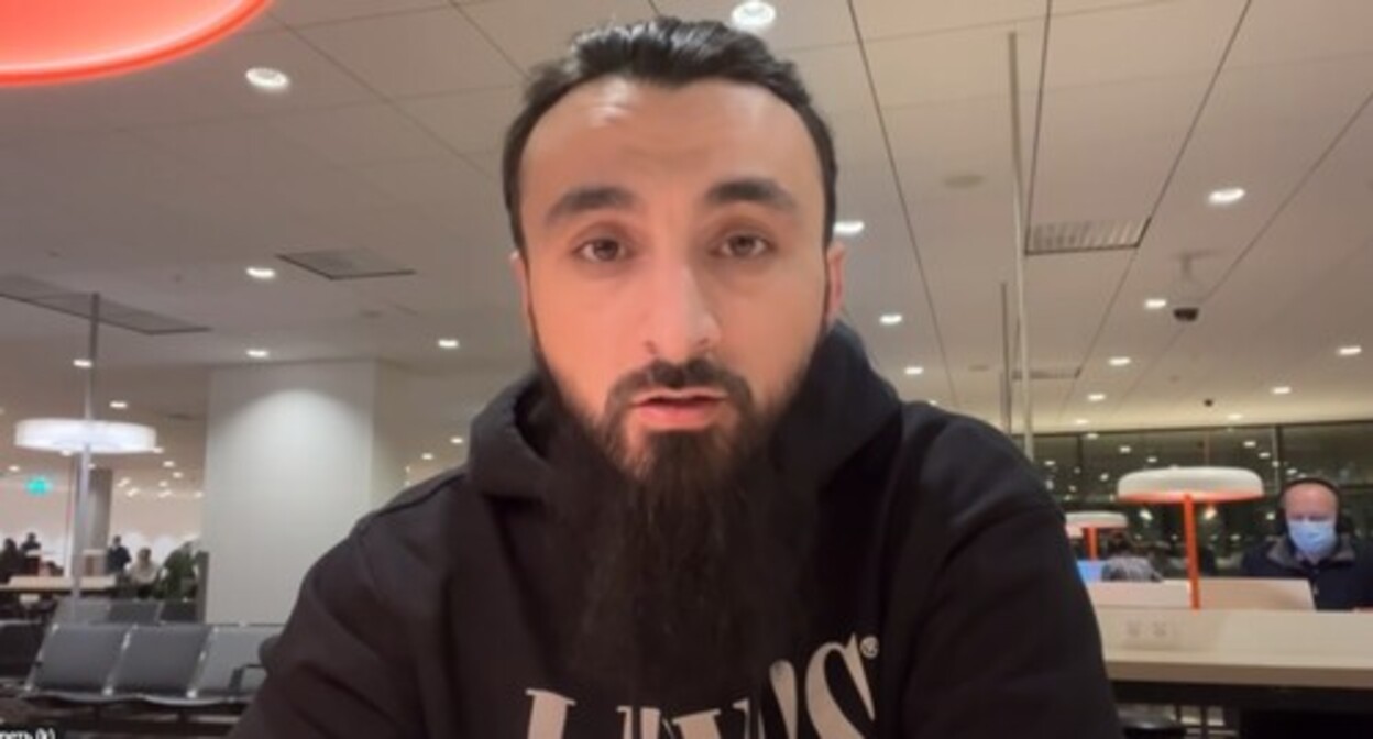 Tumso Abdurakhmanov. Screenshot of the video on his YouTube channel https://www.youtube.com/watch?v=qgqHaGJesjE Tumso Abdurakhmanov. Screenshot of the video on his YouTube channel https://www.youtube.com/watch?v=qgqHaGJesjE