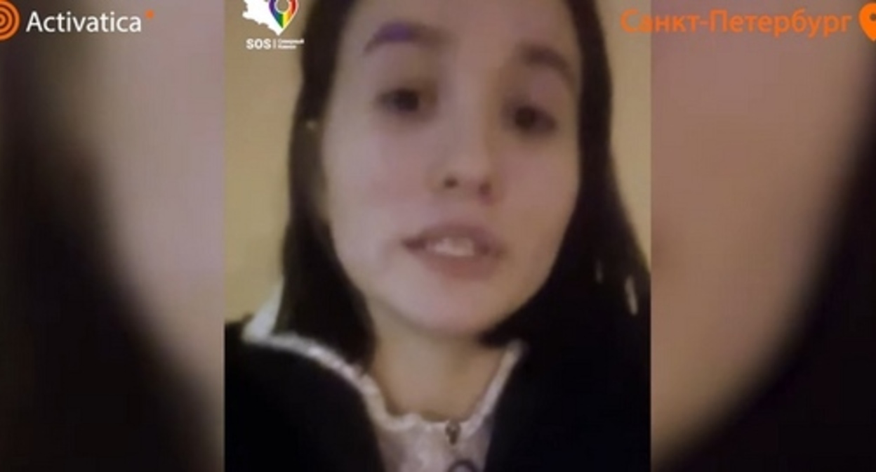 Leyla Gireeva. Screenshot of the video by the “CK SOS Crisis Group” https://www.youtube.com/watch?v=v5EbY_NMSAg Leyla Gireeva. Screenshot of the video by the “CK SOS Crisis Group” https://www.youtube.com/watch?v=v5EbY_NMSAg