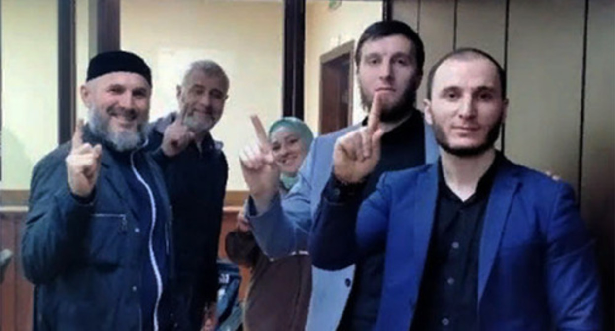 Ingush opposition leaders in the courtroom. September 2021. Photo by the "Caucasian Knot" correspondent Ingush opposition leaders in the courtroom. September 2021. Photo by the "Caucasian Knot" correspondent