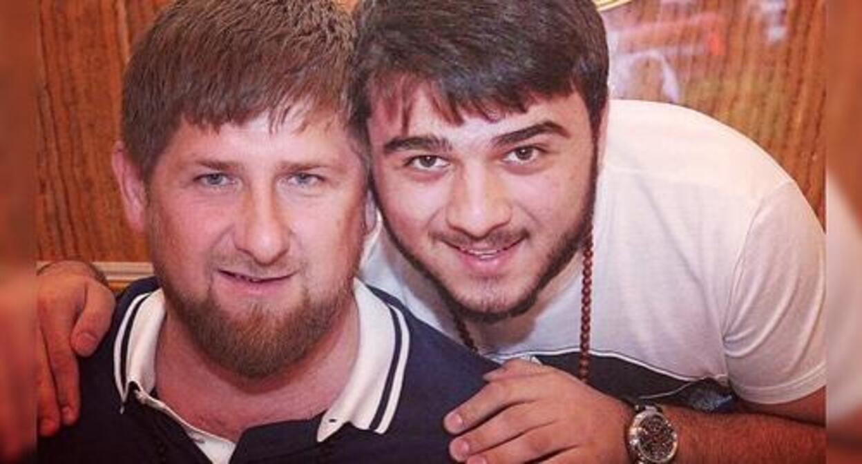 Ramzan Kadyrov and his nephew. Screenshot of the post on Instagram* account "Kadyrov's Crew" https://www.instagram.com/kadyrov.team/?hl=tr" Ramzan Kadyrov and his nephew. Screenshot of the post on Instagram* account "Kadyrov's Crew" https://www.instagram.com/kadyrov.team/?hl=tr"