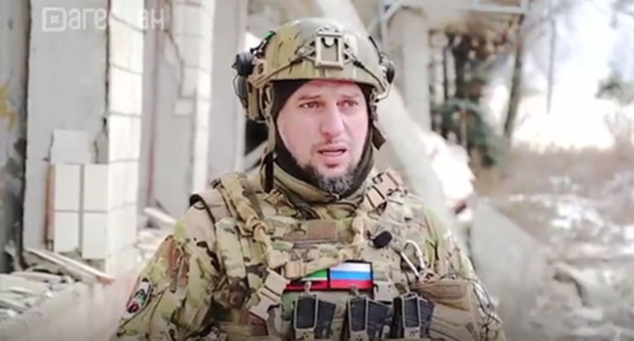 Apti Alaudinov. Screenshot of the video https://www.youtube.com/watch?v=vDcCMNpgNrA Apti Alaudinov. Screenshot of the video https://www.youtube.com/watch?v=vDcCMNpgNrA