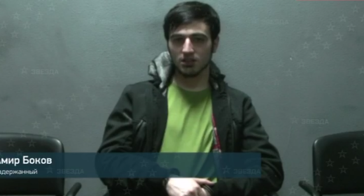 Amir Bokov. Screenshot of the video posted on the Telegram channel of the "Zvezda" (Star) TV channel https://t.me/zvezdanews/115680 Amir Bokov. Screenshot of the video posted on the Telegram channel of the "Zvezda" (Star) TV channel https://t.me/zvezdanews/115680