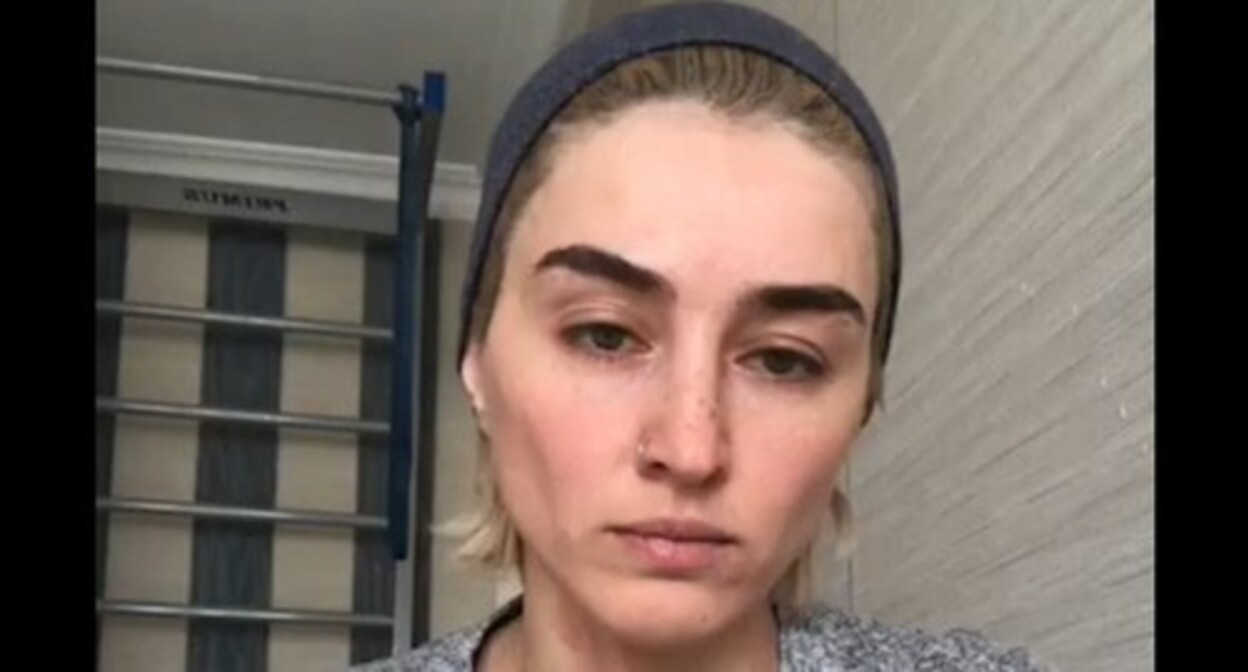 Nina Tseretilova. Screenshot of a video https://www.instagram.com/p/CNhgcXdHEUd/ the activities of the Meta Company, owning Instagram, are banned in Russia