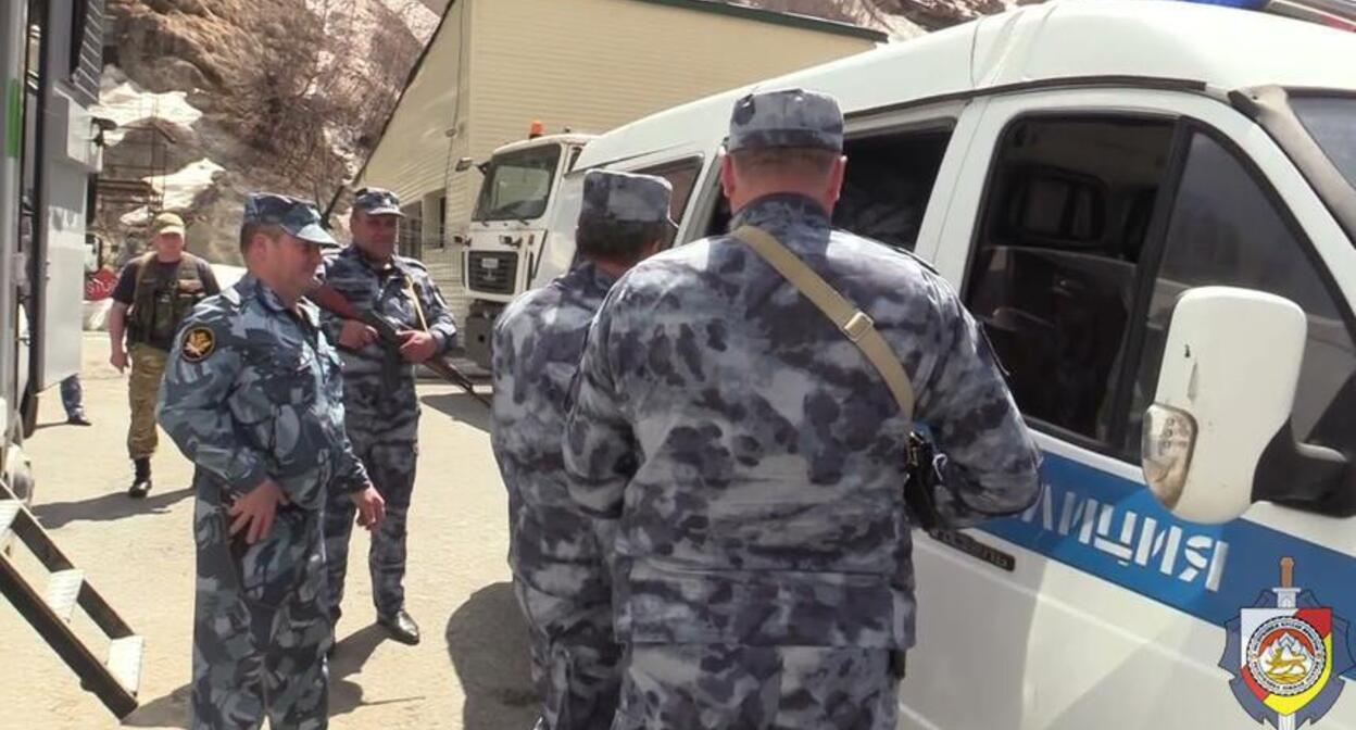 Law enforcers in South Ossetia. Photo: https://mvdruo.ru/