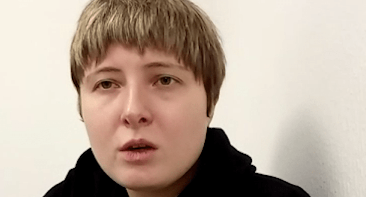 Elena Patyaeva, a friend of Seda Suleimanova. Screenshot of a video posted on the Sota Telegram channel on April 8, 2024 https://t.me/sotaproject/78934