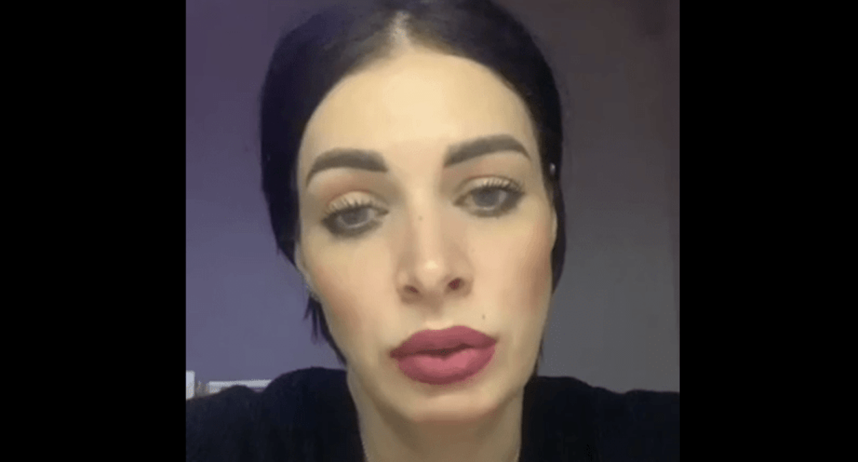 Maria Smelaya. Screenshot of a video posted in the Telegram channel "Kavkaz bez materi" (Caucasus without a Mother) on January 31, 2025, https://t.me/heda_media/1202