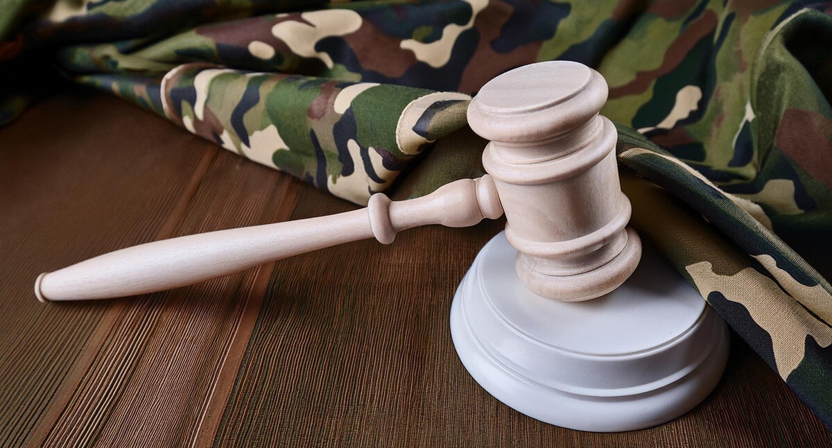 A military court. Picture made in Photoshop by the "Caucasian Knot"