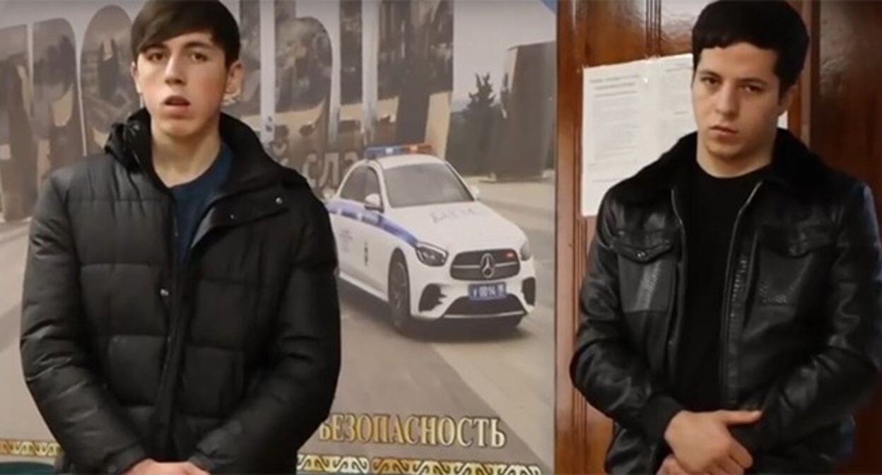 Screenshot of a video of an apology from a participant in the road accident and an eyewitness. February 19, 2025. https://vk.com/wall-100024316_5719