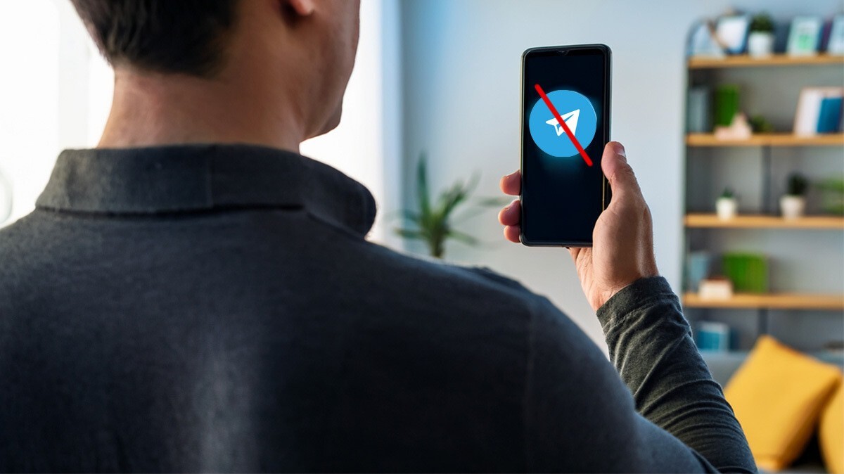 The blocking of the Telegram. Picture made in Copilot by the "Caucasian Knot"