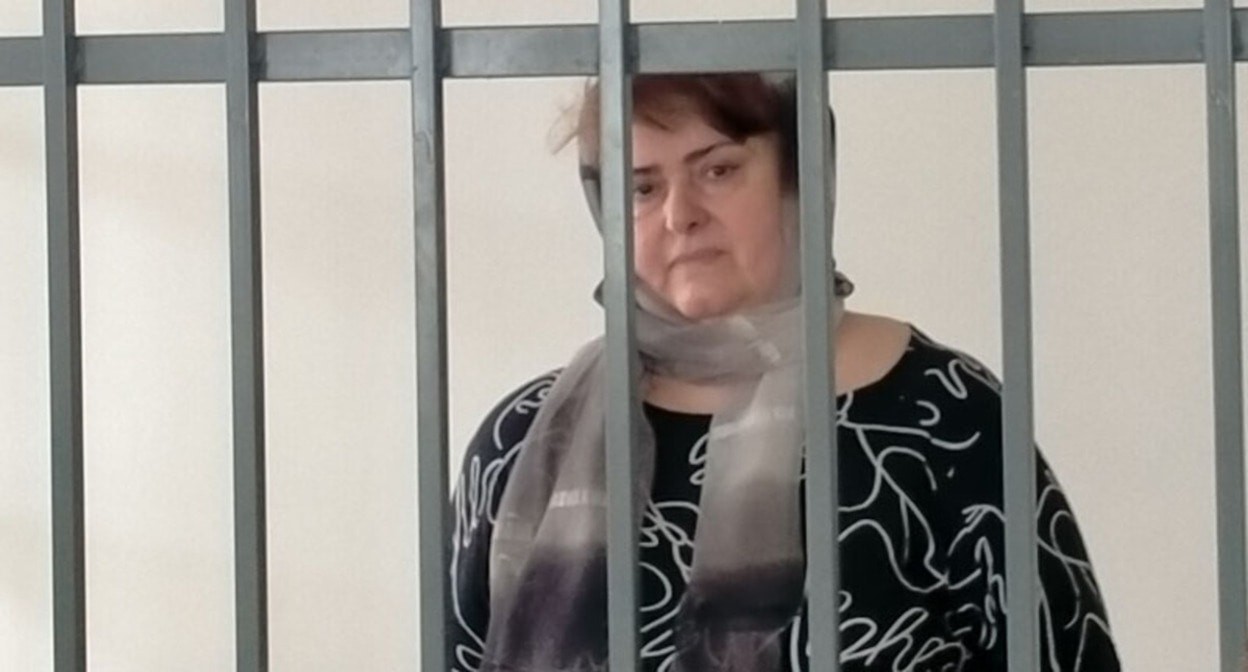 Zarema Musaeva in a courtroom. Photo by the "Caucasian Knot"