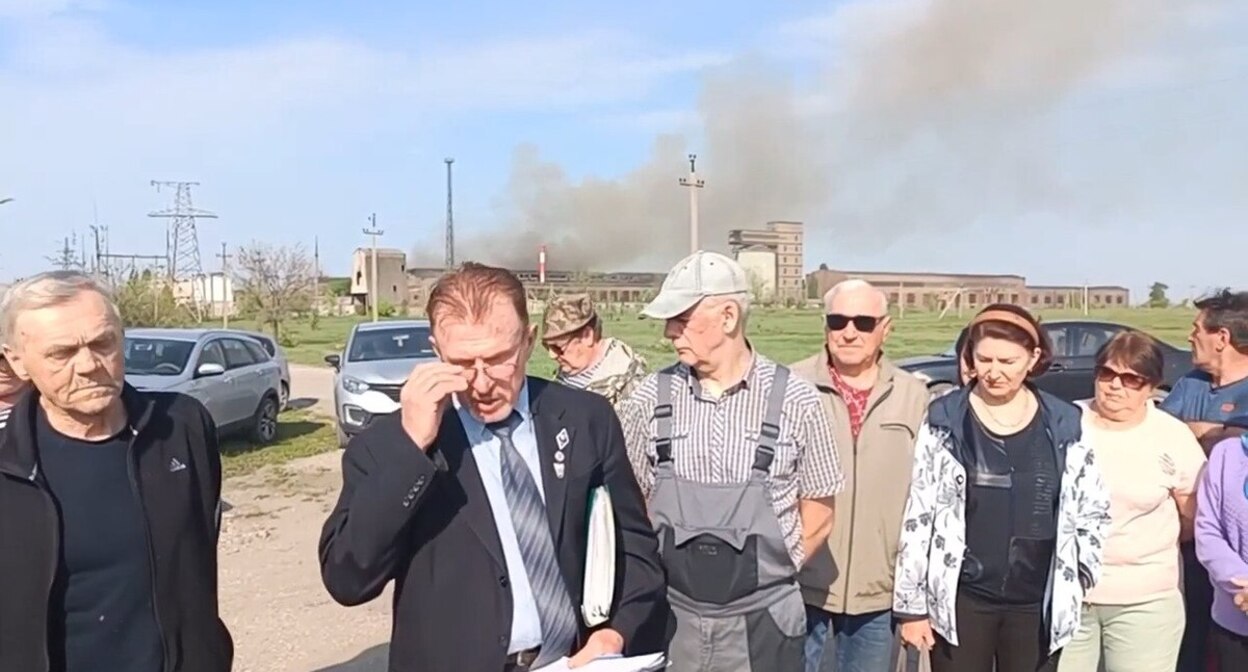 A screenshot of the post from the “Vysota V102.ru” (Height V102.ru) Telegram channel https://t.me/infoV102ru/38366