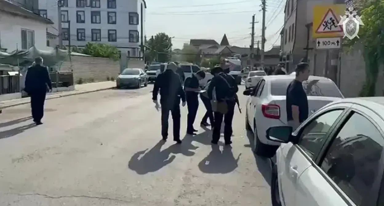 The scene of the shootout in Makhachkala. May 5, 2025. Photo: Investigative Committee of Russia