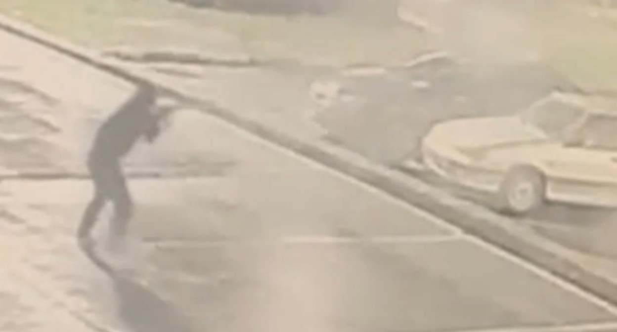 Shooting in Ardon. A frame from the video by Shot/Telegram.