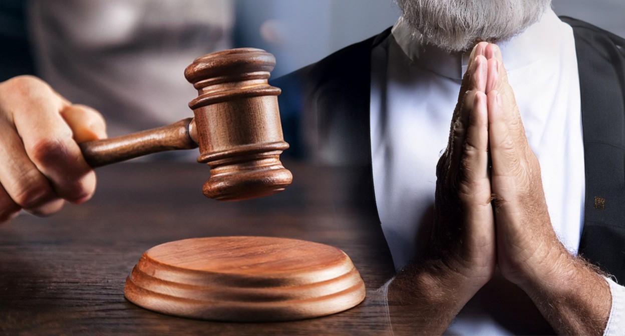 The court and the Baptist. Illustration created by the “Caucasian Knot” using AI in the Photoshop software.