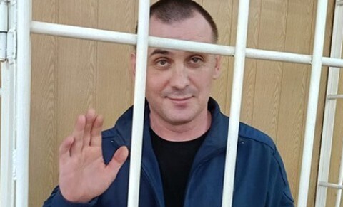 Igor Nagavkin in the courtroom. A photo by Natalia Shirshina.