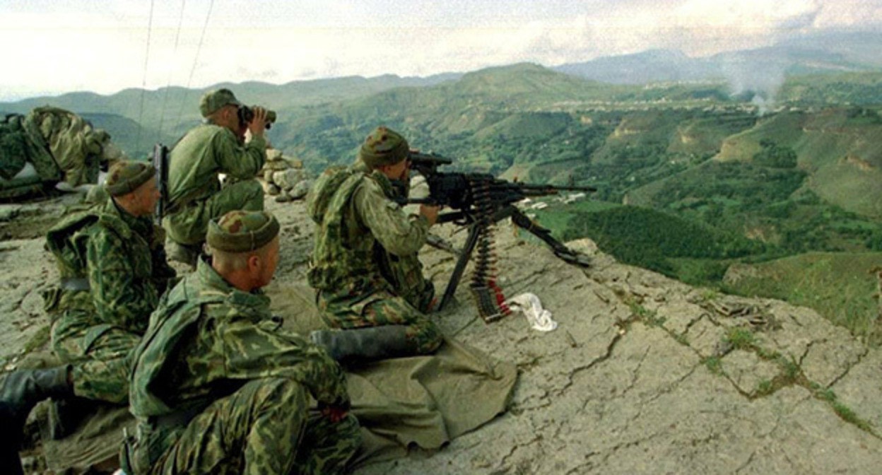 The invasion of Dagestan by militants in 1999. Photo: https://derbentmuseum.ru/nauchnaya-deyatelnost/vtorzheniya-boevikov-v-dagestan-v-1999-godu/